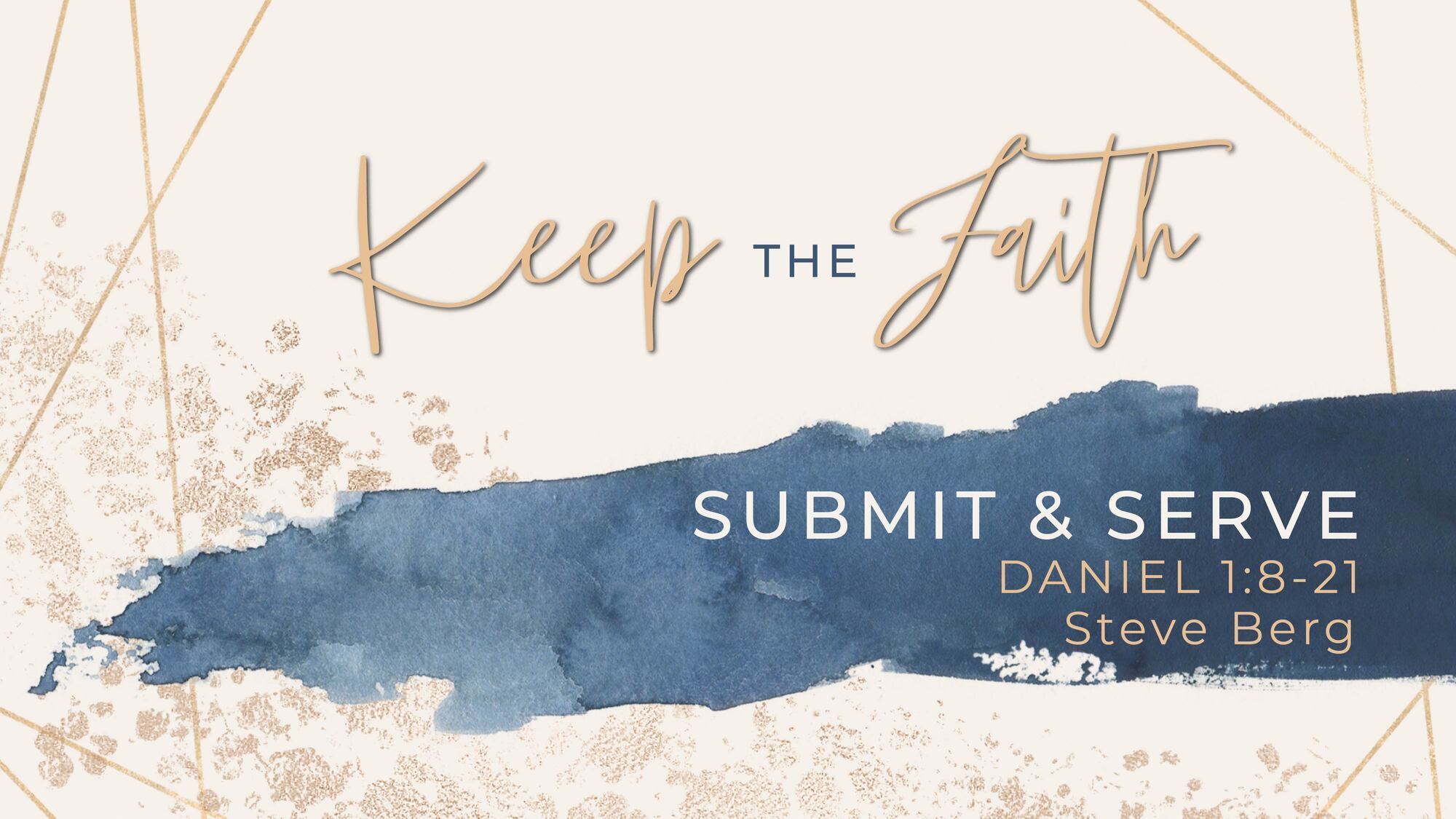 Preview of Keep the Faith: Submit and Serve