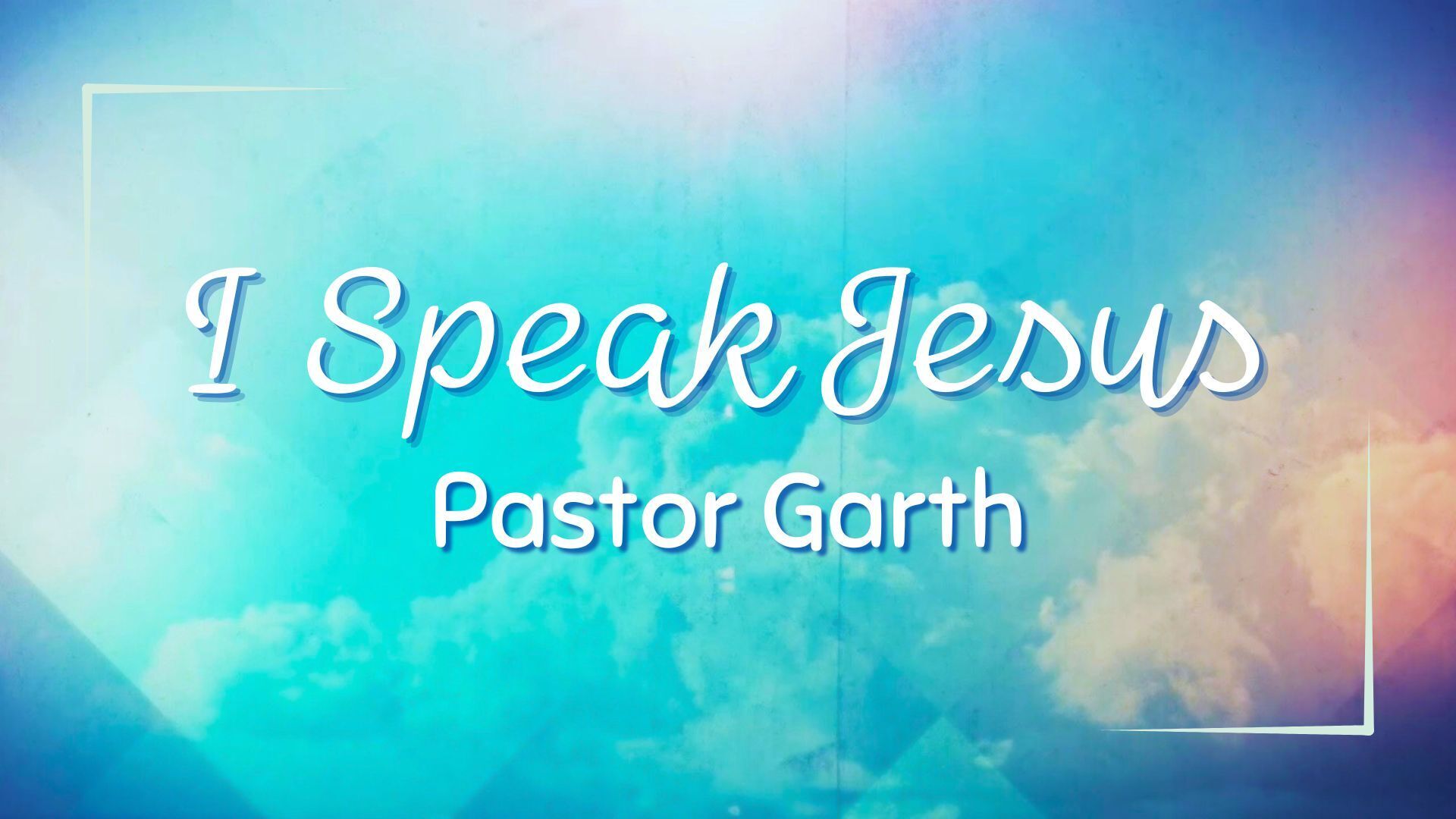 Preview of JUST JESUS - I Speak Jesus