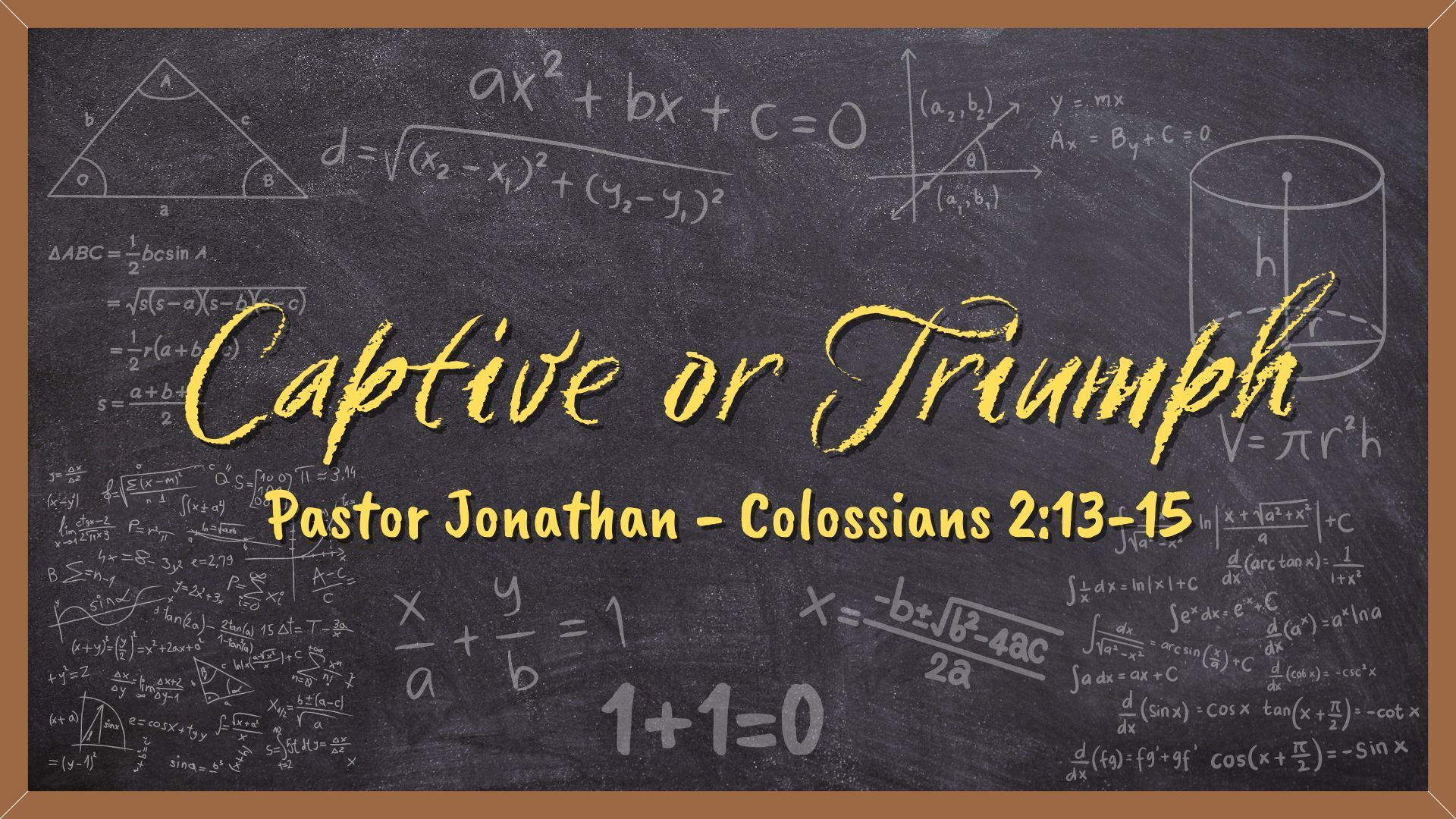 Preview of JUST JESUS - Captive or Triumph