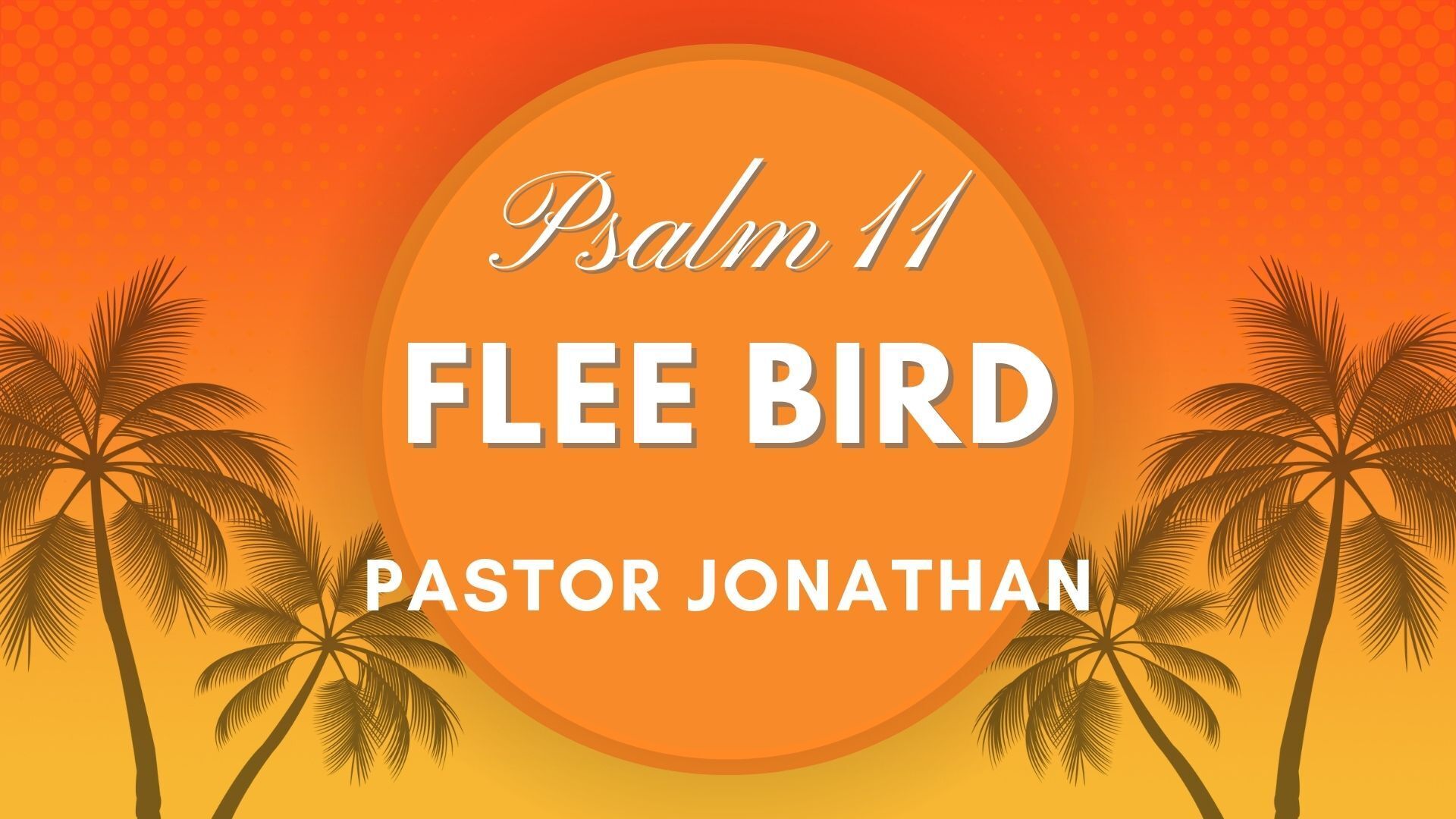 Flee Bird - Pastor Jonathan